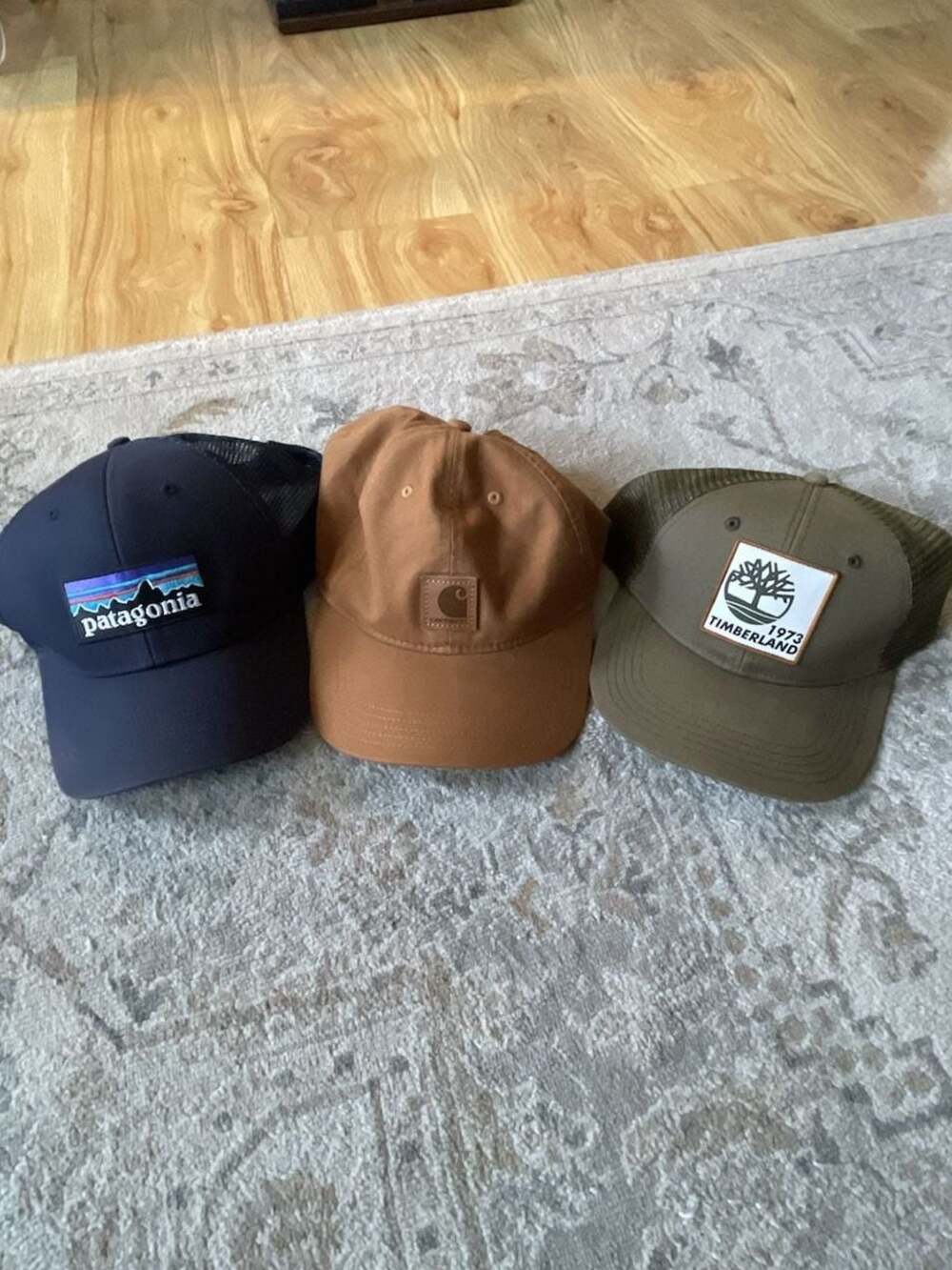 Patagonia, Carhartt, and Timberland Trucker Hat Bundle (3 Pack)